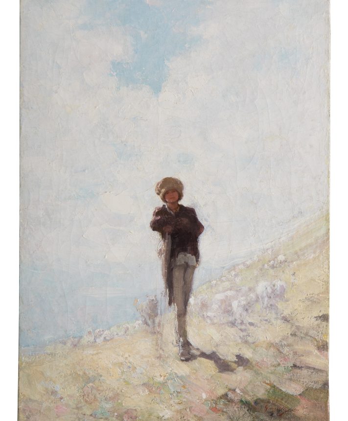 Nicolae Grigorescu - Ciobănaș cu turma de oi
